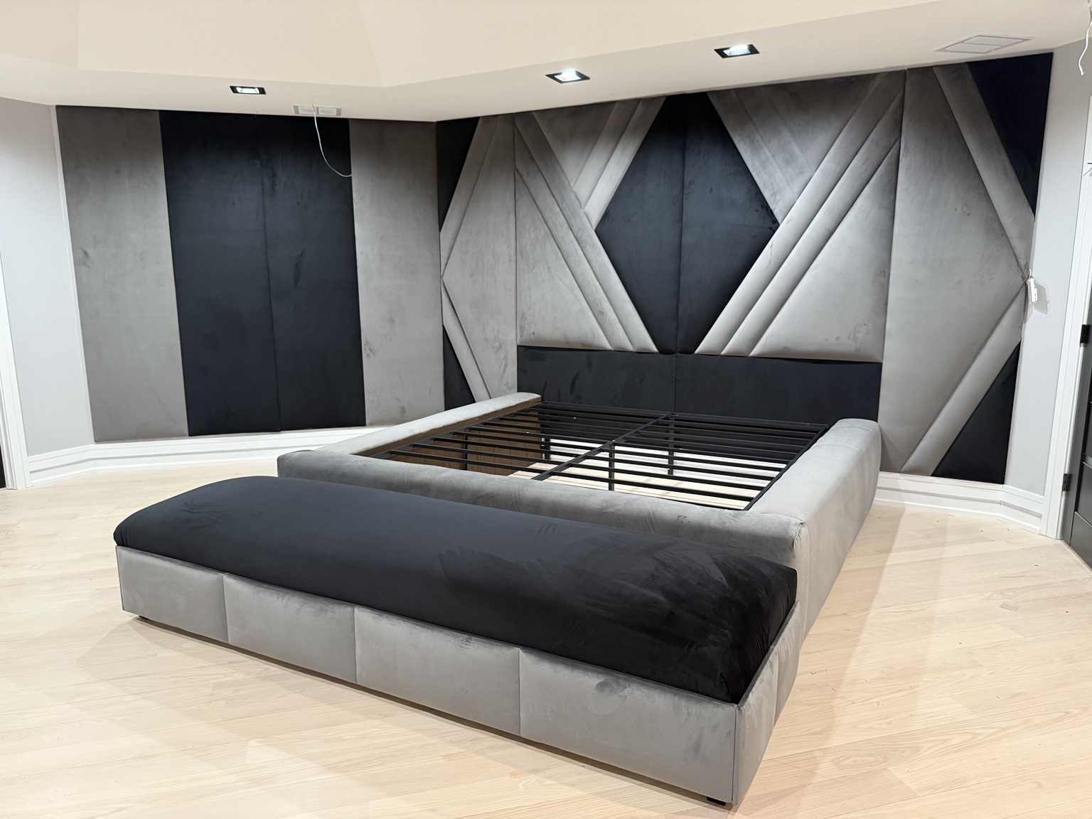 Monochrome Estate Bed custom upholstered bed